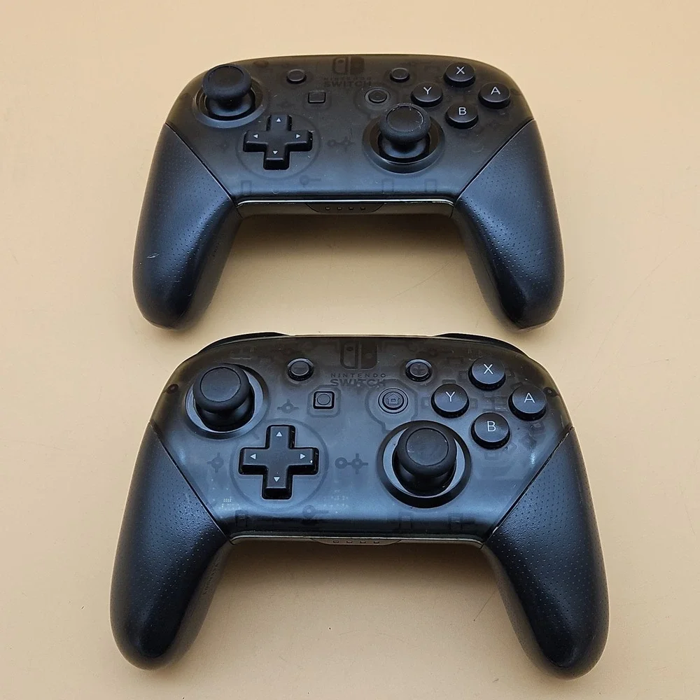 2 Nintendo Switch Pro Controllers Wireless OEM Black Gamepad Controller Lot